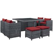 9 piece outdoor / patio rattan dining set by Modway additional picture 5