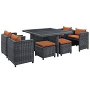 9 piece outdoor / patio rattan dining set additional photo 4 of 4