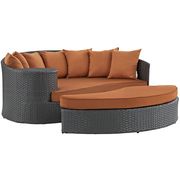 Patio/outdoor daybed + ottoman oval set by Modway additional picture 2