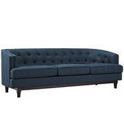 Tufted back mid-century style azure fabric sofa by Modway additional picture 3