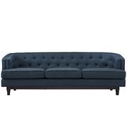 Tufted back mid-century style azure fabric sofa by Modway additional picture 4