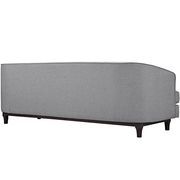 Tufted back mid-century style light gray fabric sofa by Modway additional picture 2