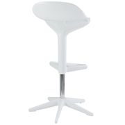 Fully height white adjustable bar stool by Modway additional picture 3