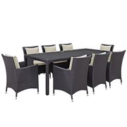 9 piece outside / patio table and chairs set by Modway additional picture 4