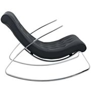 Rocker contemporary chair w/ chrome legs by Modway additional picture 3