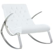 Rocker contemporary chair w/ chrome legs by Modway additional picture 2