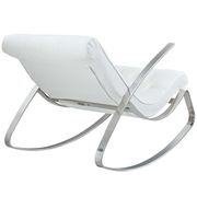 Rocker contemporary chair w/ chrome legs by Modway additional picture 4