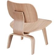 Plywood lounge casual style chair in natural additional photo 2 of 2