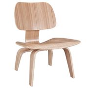 Plywood lounge casual style chair in natural by Modway additional picture 3