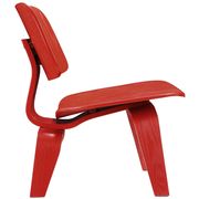 Plywood lounge casual style chair in red by Modway additional picture 3