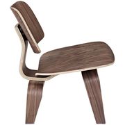 Plywood lounge casual style chair in walnut additional photo 3 of 2