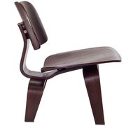 Plywood lounge casual style chair in wenge by Modway additional picture 2