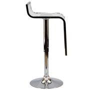 Acrylic seat bar stool w/ chrome base by Modway additional picture 3