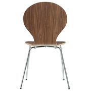 Walnut dining side chair in glossy walnut by Modway additional picture 2