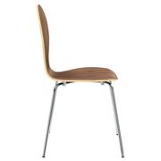 Walnut dining side chair in glossy walnut by Modway additional picture 3