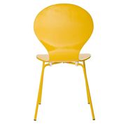 Yellow dining side chair in glossy lacquer by Modway additional picture 2
