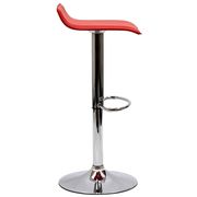 Designer adjustable bar stool in red by Modway additional picture 4