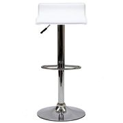 Designer adjustable bar stool in white by Modway additional picture 2