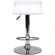 Designer adjustable bar stool in white by Modway additional picture 3
