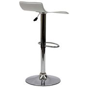 Designer adjustable bar stool in white by Modway additional picture 5