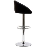 Black swivel bar stool with chrome leg by Modway additional picture 4