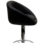 Black swivel bar stool with chrome leg by Modway additional picture 7