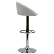 White swivel bar stool with chrome leg by Modway additional picture 3