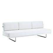 Convertible ultra-modern sofa in white leather by Modway additional picture 2