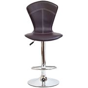 Chrome extandable bar stool in brown by Modway additional picture 2