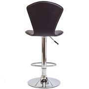 Chrome extandable bar stool in brown by Modway additional picture 3