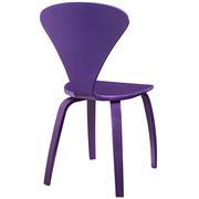 V-shaped back purple casual dining chair by Modway additional picture 3