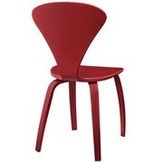 V-shaped back red casual dining chair by Modway additional picture 3