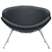 Mid-century style lounger chair in black by Modway additional picture 4