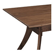 Mid-century modern rectangular dining table small walnut additional photo 4 of 6