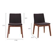 Mid-century modern dining chair black-m2 by Moe's Home Collection additional picture 7