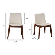 Mid-century modern dining chair white pvc-m2 by Moe's Home Collection additional picture 10