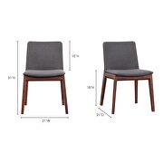 Mid-century modern dining chair gray-m2 by Moe's Home Collection additional picture 7