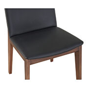 Mid-century modern dining chair black pvc-m2 additional photo 3 of 4