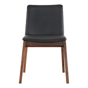 Mid-century modern dining chair black pvc-m2 additional photo 4 of 4