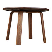 Scandinavian round dining table walnut by Moe's Home Collection additional picture 6