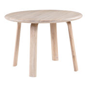 Scandinavian round dining table white oak by Moe's Home Collection additional picture 4