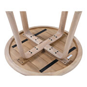 Scandinavian round dining table white oak by Moe's Home Collection additional picture 6