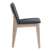Mid-century modern oak dining chair dark gray-m2 additional photo 4 of 4