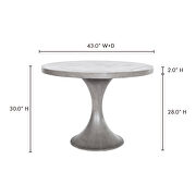 Contemporary outdoor dining table by Moe's Home Collection additional picture 3