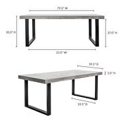 Contemporary outdoor dining table large by Moe's Home Collection additional picture 6