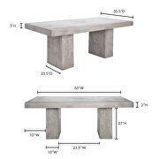 Contemporary 2 outdoor dining table by Moe's Home Collection additional picture 6