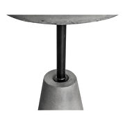 Contemporary outdoor accent table gray additional photo 3 of 4