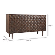 Mid-century modern 3 door sideboard by Moe's Home Collection additional picture 2