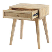 Scandinavian side table natural by Moe's Home Collection additional picture 3