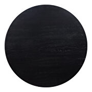 Mid-century modern dining table round black ash by Moe's Home Collection additional picture 3